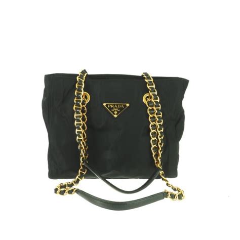 prada bag gold chain